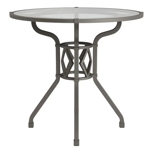 Brown Jordan Venetian 30″ Round Dining Table, Mica frame