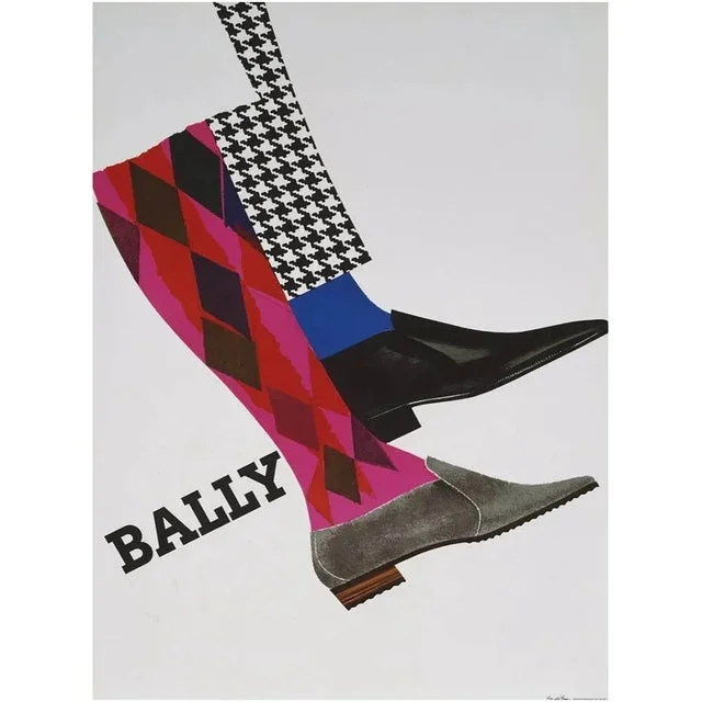 Brun Poster from Bally, 1965