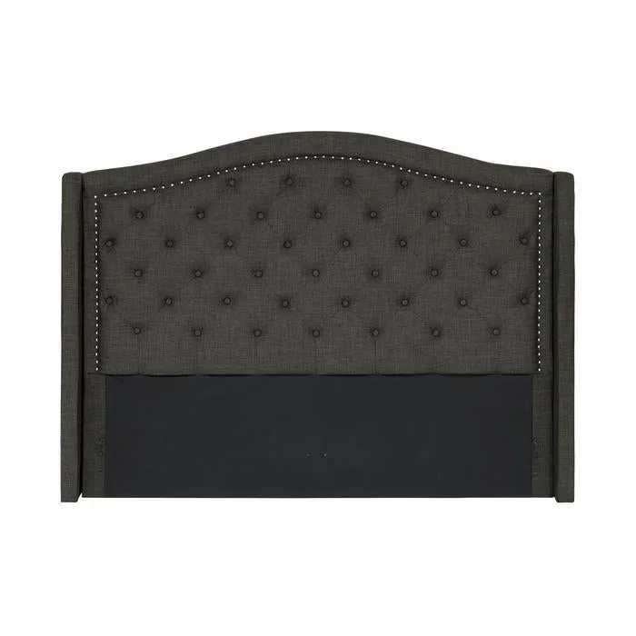 Bryndle (1/3)Full Headboard,Buton-Tufted&Nailhead