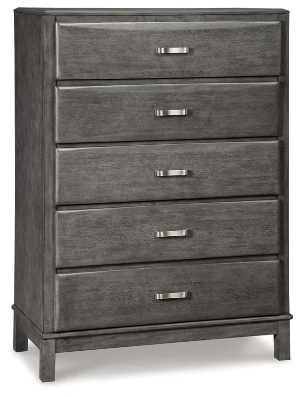 Caitbrook – Five Drawer Chest – Gray