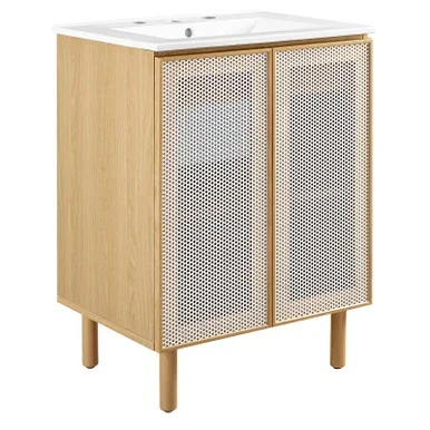 Calla 24″ Perforated Metal Bathroom Vanity / EEI-6677