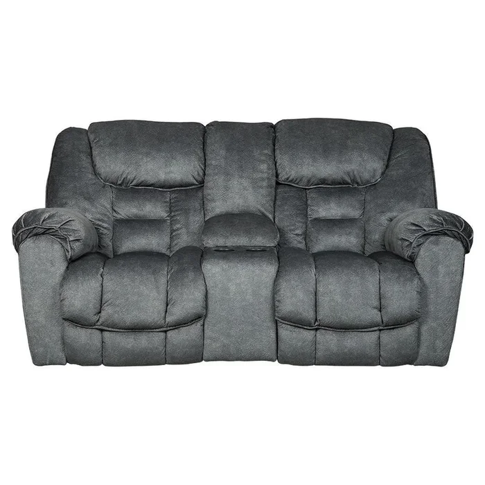 Capehorn – Granite – Dbl Rec Loveseat W/console
