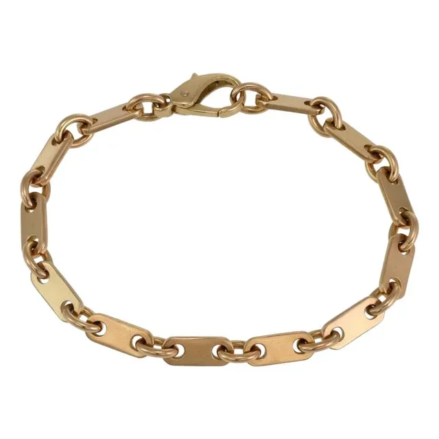 Cartier Bracelet 18k Yellow Gold Long Link Bracelet 7.75″ Long