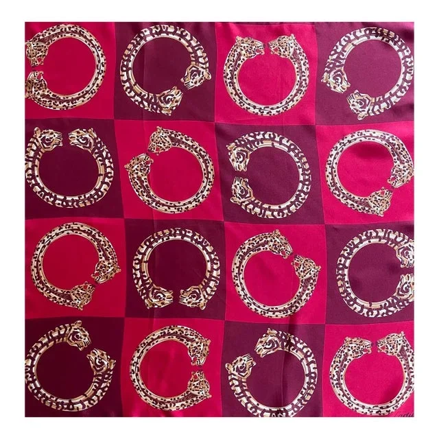 Cartier Silk Scarf “Panther Bracelet”