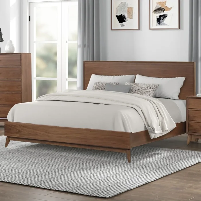 Century Modern – Dresser & Mirror – Light Brown