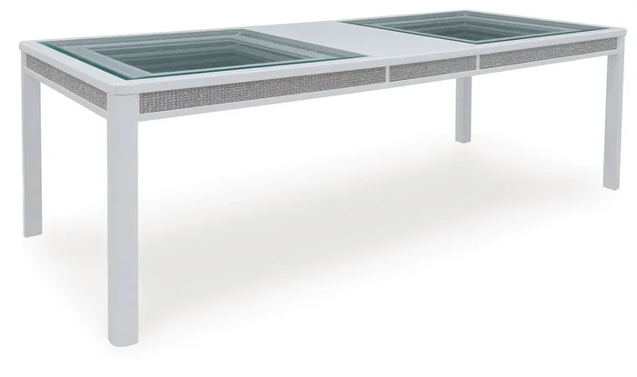 Chalanna – Rectangular Dining Room Extension Table – White