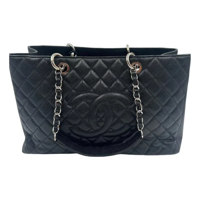 Chanel Black Quilted Leather Tote Bag