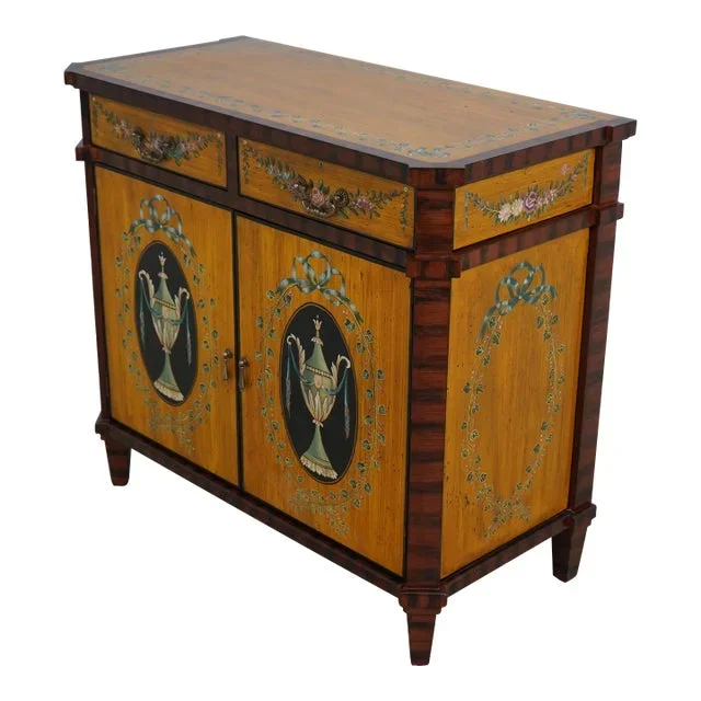 Chelsea House Paint Decorated Adam Style Server Commode