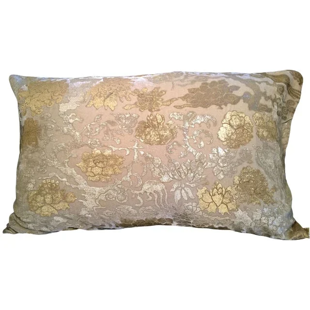 Chinese Branch Silk Velvet Pillow Cover