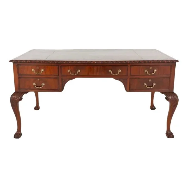 Chippendale Desk in Mahogany, 1890s