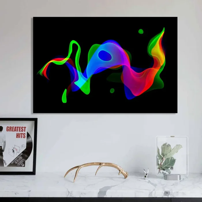 CHROMA Abstract Waves Modern Wall Art