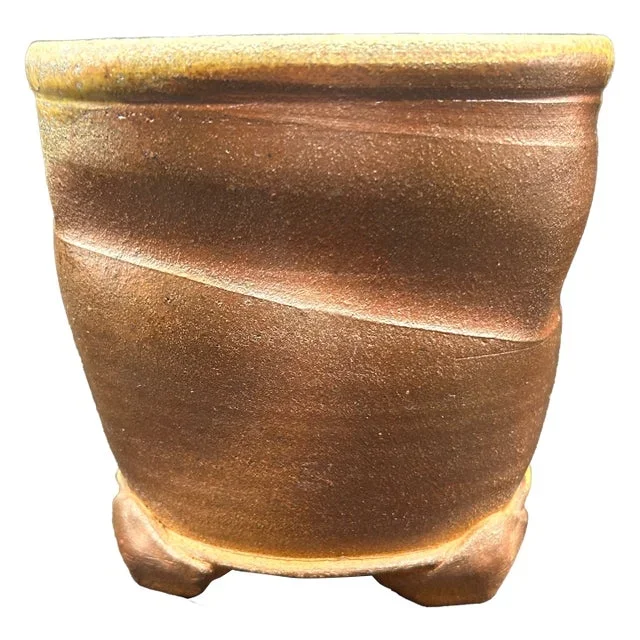 Chuck Solberg Footed Stoneware Planter