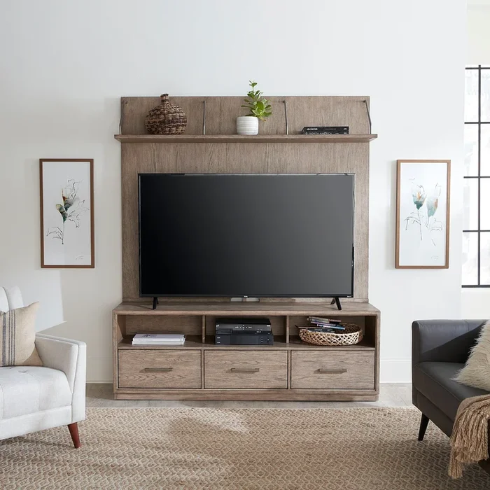 City Scape – Entertainment Center – Burnished Beige