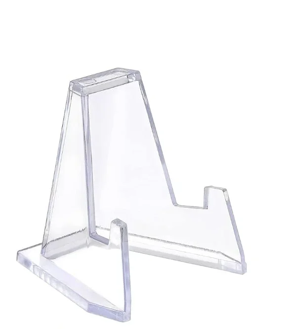 Clear Mini Plate Stand – Flat Top
