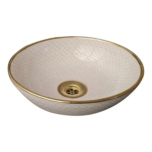 Contemporary 14 Karat Gold Rose Gold Washbasin Sink