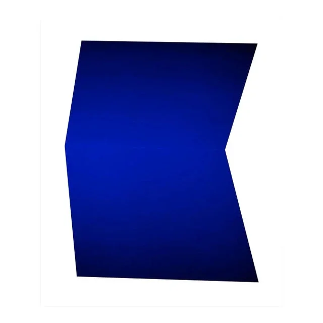 Contemporary Abstract Photographic C-Print on Canson Platine Fibre Rag “Color Kinesthesia 4a7 – Blue” by Anne Senstad