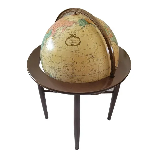 Contemporary Repogle Heirloom Illuminated Globe on Stand