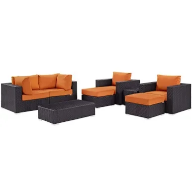 Convene 8 Piece Outdoor Patio Sectional Set / EEI-2206