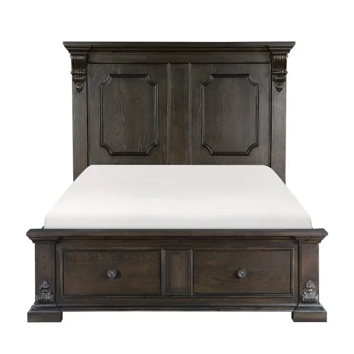 Cornwall (3) Queen Platform Bed with Footboard Storage