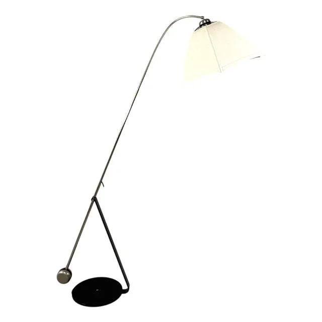 Counter Balance Floor Lamp with Umbrella Lamp Shade, 1970s