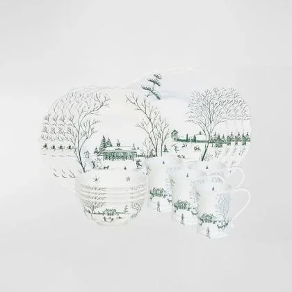 Country Estate Winter Frolic Evergreen Place Setting by Juliska