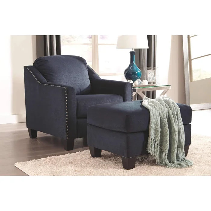 Creeal Heights – Ink – 2 Pc. – Chair With Ottoman