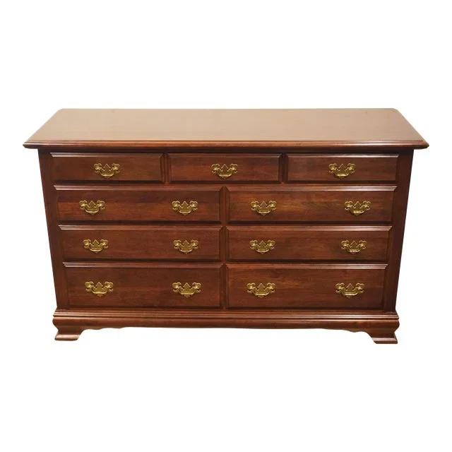 Cresent Furniture Solid Cherry Traditional Style 55″ Double Dresser