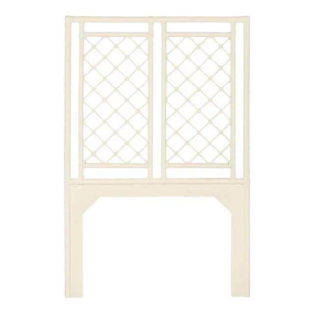 David Francis Furniture for Chairish X & Diamond Headboard Twin, Navajo White