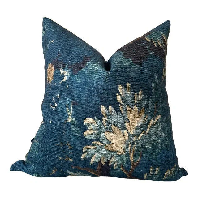 Dedar Schwarzwald Down Filled 16″ Pillow in Bleu Nuit – Single
