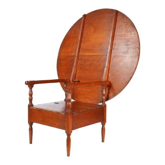 Delaware Valley Metamorphic Table/Chair Tilt Top Monk’s Bench in Cherry, C. 1900’s