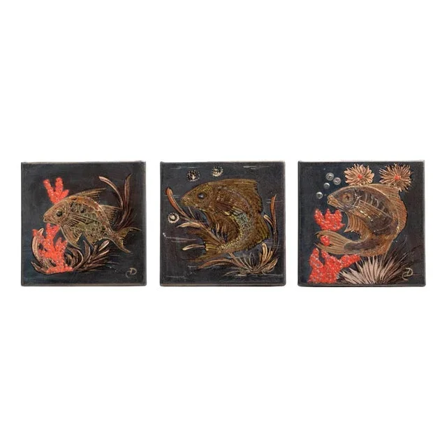 Diaz Costa Ceramic Hand Painted Artwork, 1960s