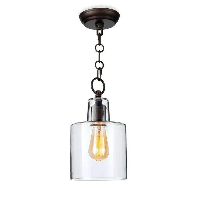 Dutch Glass Pendant – Oil Rubbed Bronze