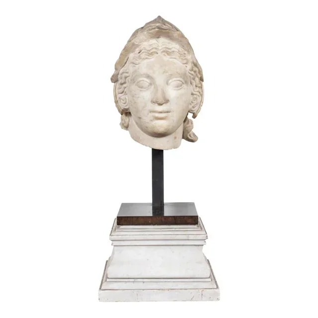 Early 1600s, Marble Bust of Athena