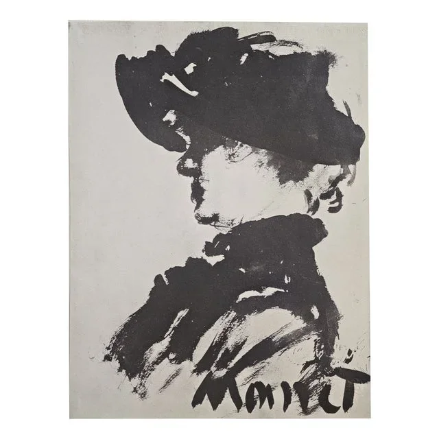 Edouard Manet, Woman’s Head, Lithograph