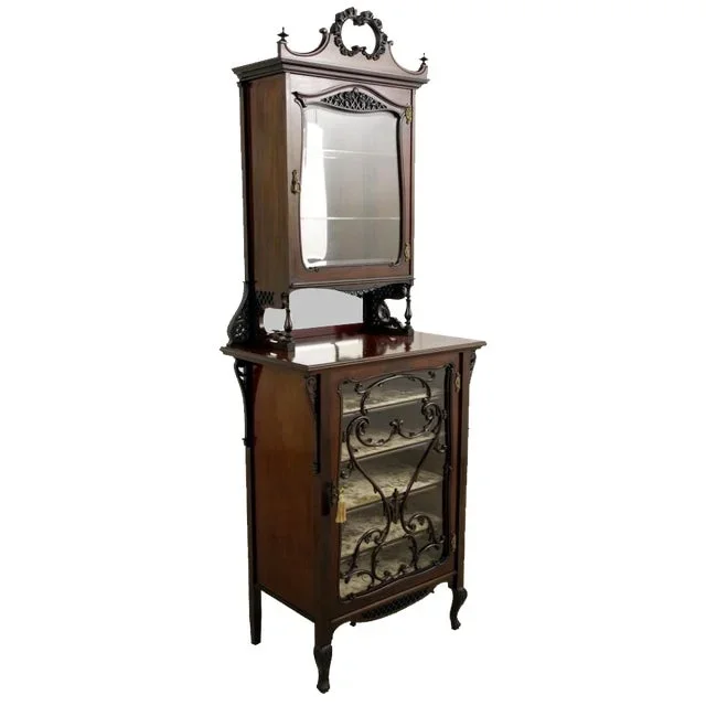 Edwardian Display Cabinet in Mahogany, 1910s