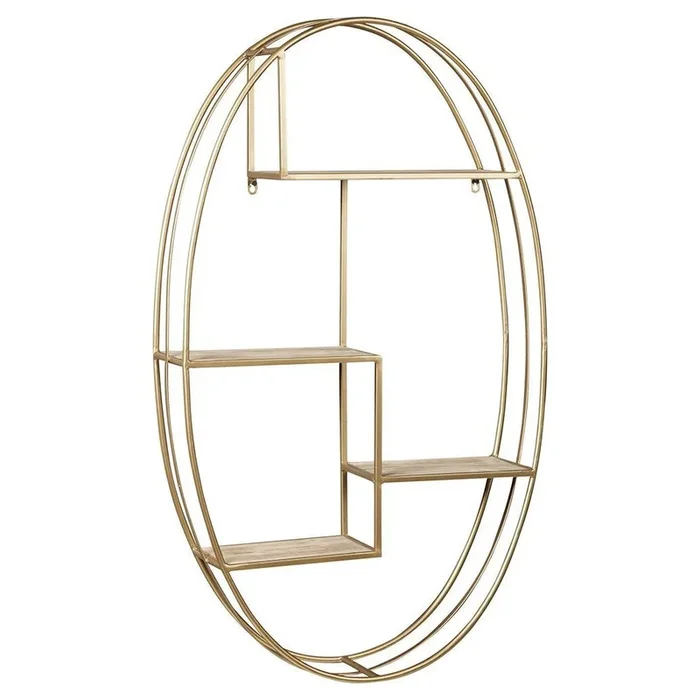 Elettra – Natural/gold Finish – Wall Shelf
