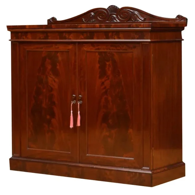 English William IV Mahogany Chiffonier Sideboard, 1830