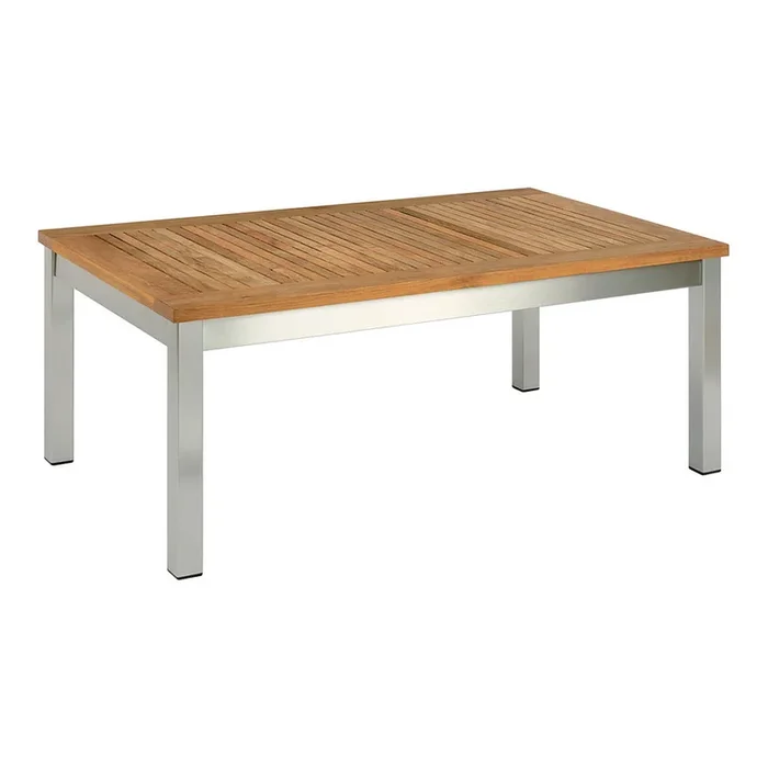 Equinox Rectangular Coffee Table – Teak Top