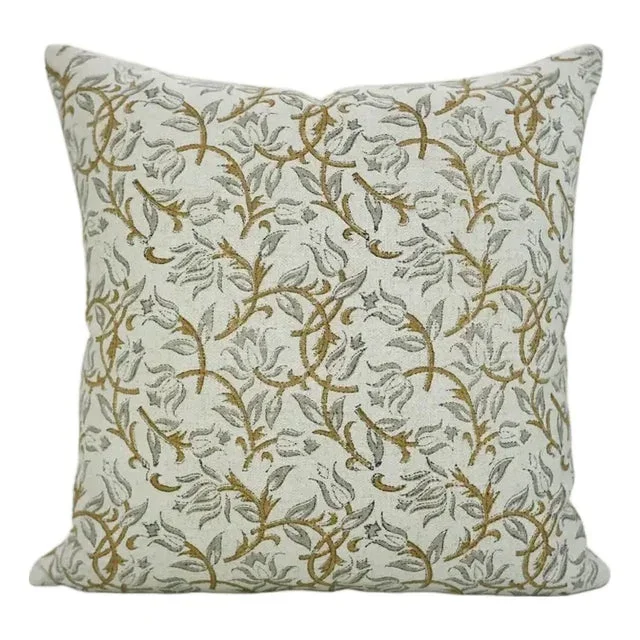 Fabdivine Classic Print Water Replicant Cushion Cover 14×36 Inch Cotton Linen- Kamal Dutta