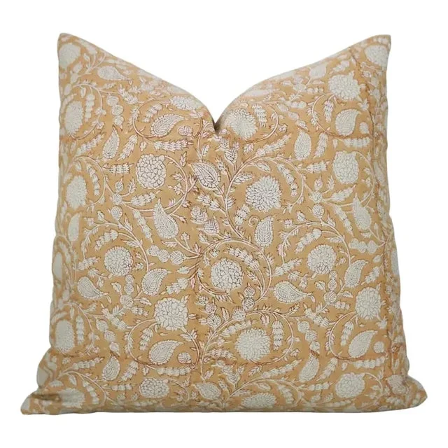 Fabdivine Handmade Block Printed Cushion Cover 12×20 Inch Cotton Satin-Gopi