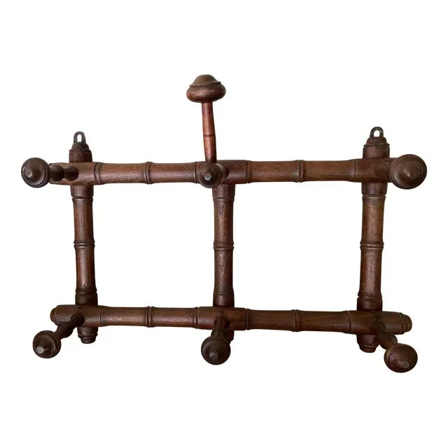 Faux Bamboo Coat Rack, 1890s