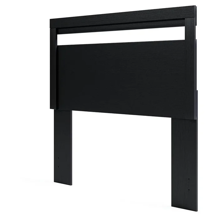 Finch – Black – Full Panel Headboard