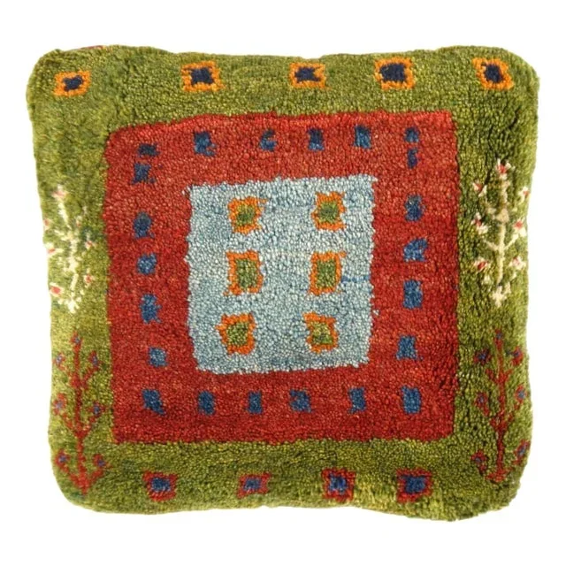 Fine Hand Knotted Persian Gabbeh Pillow