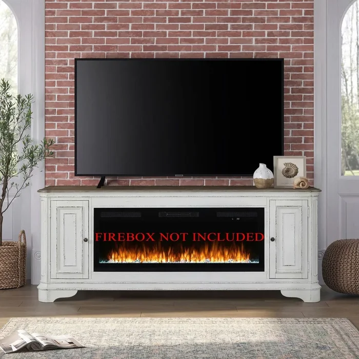 Fireplace TV Consoles – 82″ Fireplace TV Console FTS – Brown