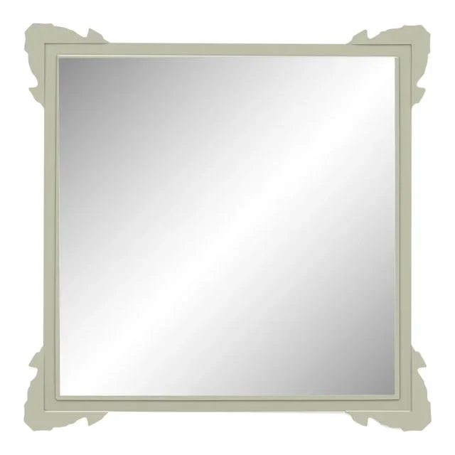 Fleur Home Garden District Napoleon Square Mirror in Mizzle, 30×30