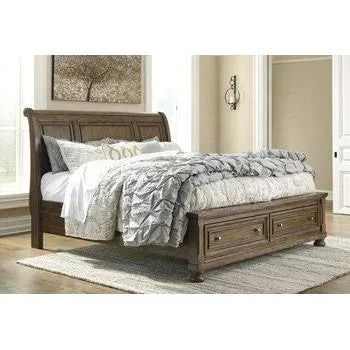 Flynnter – Medium Brown – King/cal King Sleigh Headboard