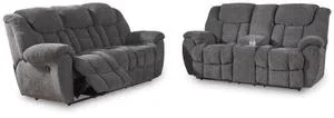 Foreside Reclining Sofa and Loveseat