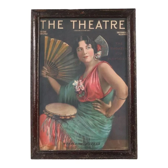 Framed the Theatre Geraldine Farrar Magazine Cover