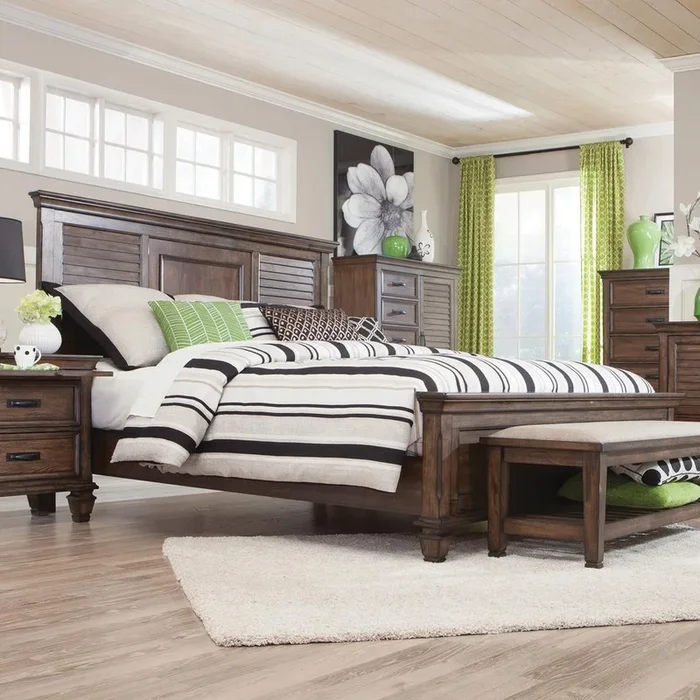 Franco – California King Bed – Brown