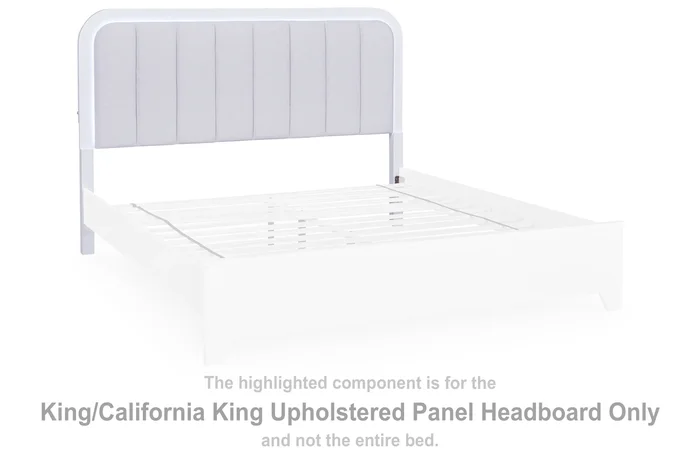 Frostlyn King/California King Upholstered Panel Headboard B392-58 by Signature Design by Ashley at Old Brick Furniture & Mattress Co.